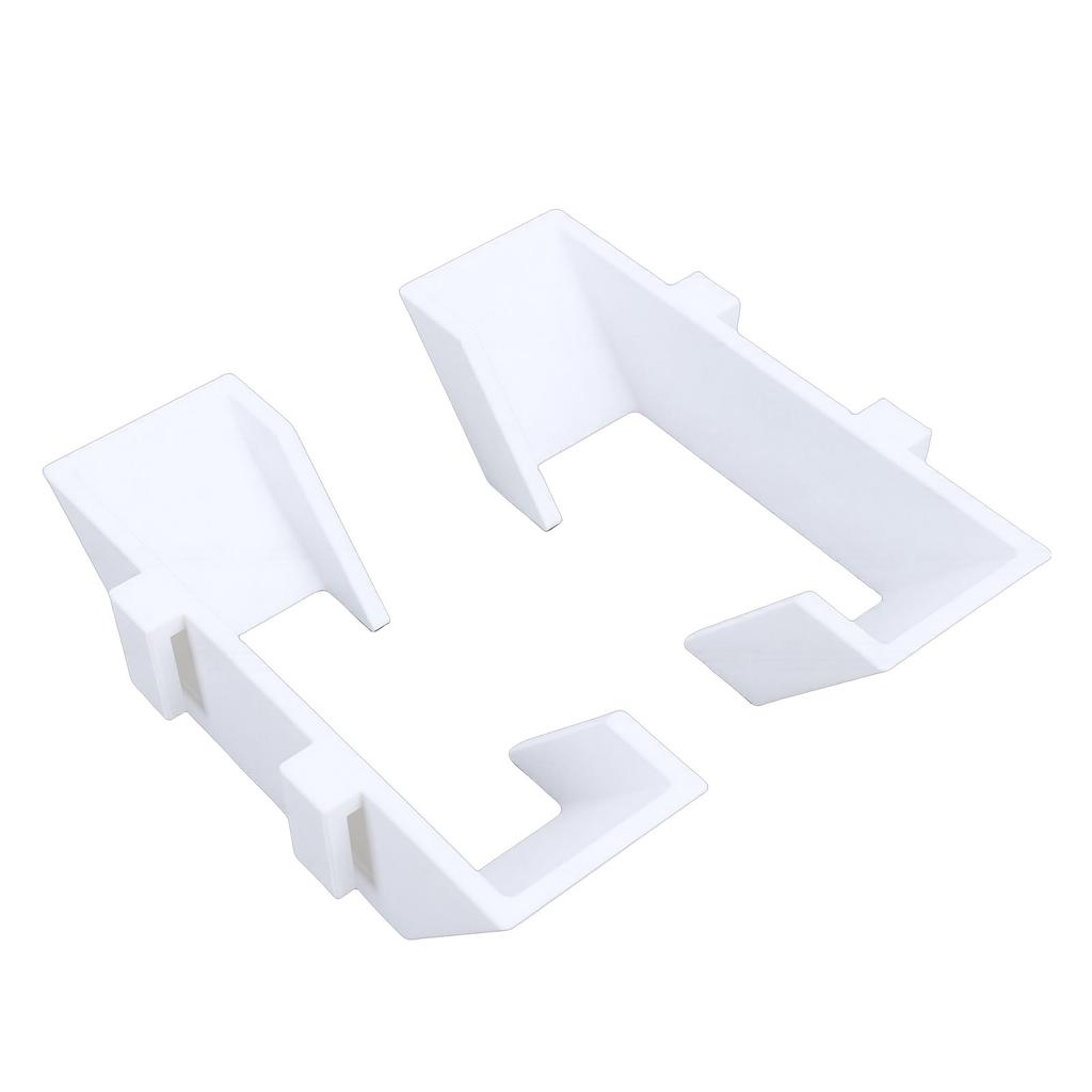 2 Pcs Tennis Racket Wall Mount Secure Non Slip Prevent Scratches Sports Court Fence Hook White