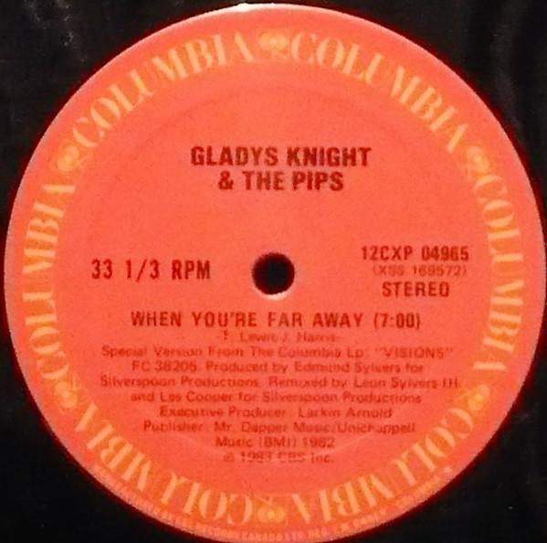 

12inch Record GLADYS KNIGHT THE PIPS When Youre Far Away 12CXP04965 Columbia 1983 Canada SoulFunk Used