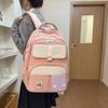 Dívčí batoh s velkou kapacitou, školní batoh pro studenty druhého stupně základní školy, barevně blokovaný batoh