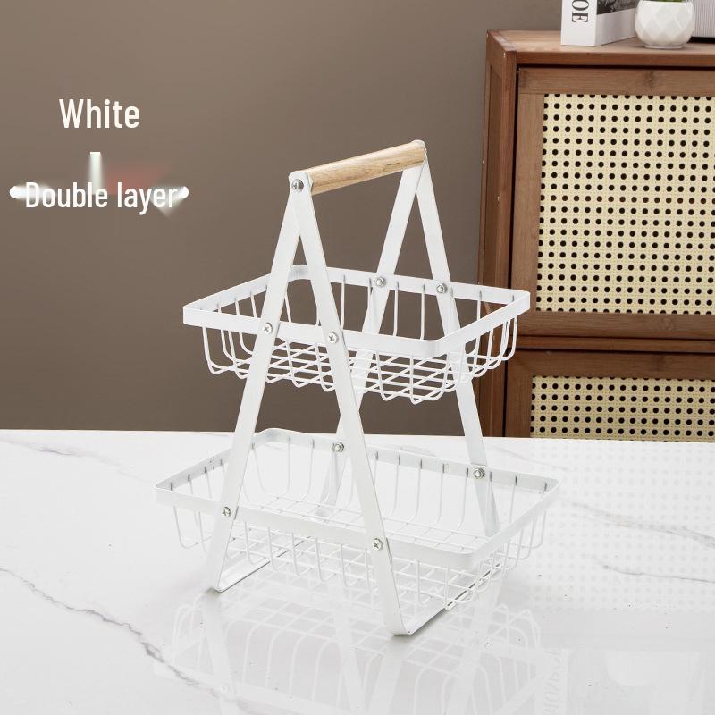 

Деревянная ручка Железное искусство Корзина для хранения фруктов и закусок