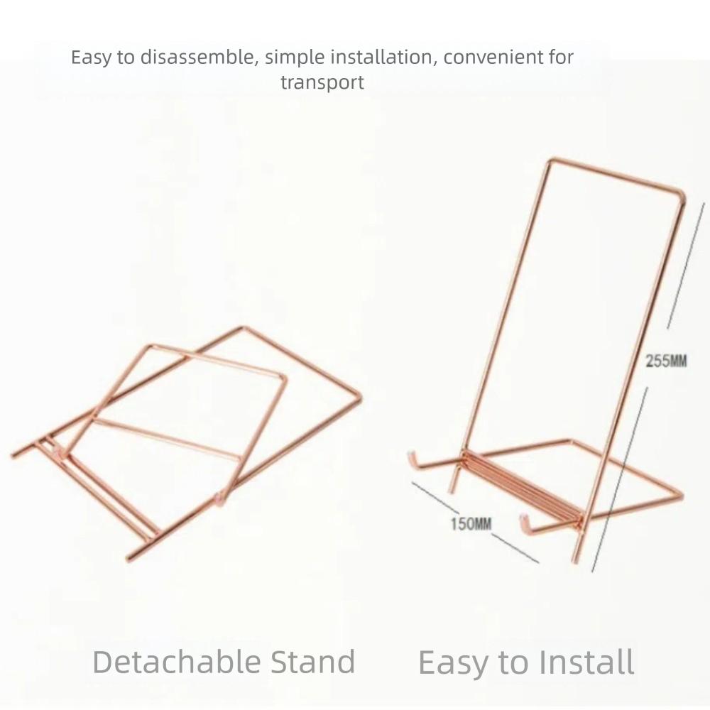 Storage Ornaments Magazine Display Stands Metal Plate Stands Phones Pedestal Holder  Picture Frame