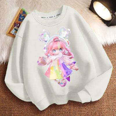 Cute and Sweet Princess Round-neck Sweatshirt for Children, Fashionable Long-sleeved Casual Sweatshirt for Boys and Girls In Spring and Autumn