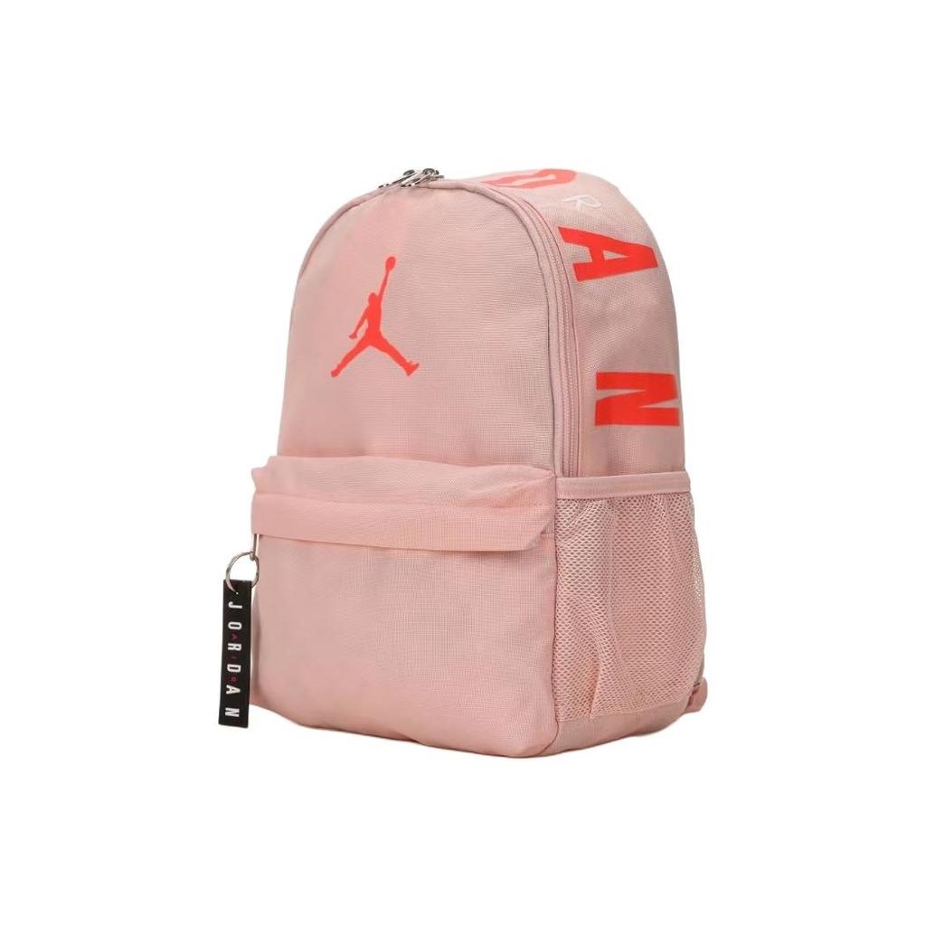 Jordan Large Logo Student Polyester Backpack Unisex Backpack Pink JD2213008TD-002