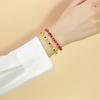 Color Crystal Beads Devil'S Eye Braided Bracelet Women'S Versatile Fashion Jewelry Br-1275