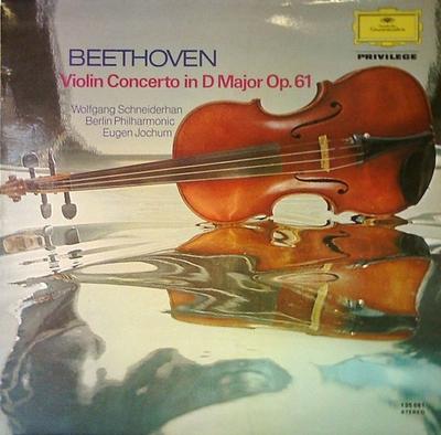 LP Record LUDWIG VAN BEETHOVEN, WOLFGANG SCHN - Violin Concerto In D Major 135081 Deutsche Grammo UK Classical Used
