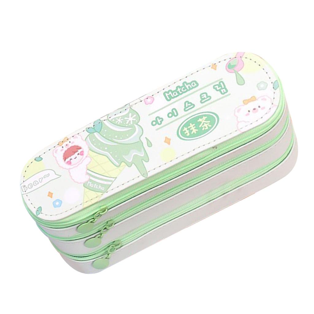 Large Pencil Case Multipurpose Cute Stylish 3 Layers Large Capacity Pencil Pouch with Class