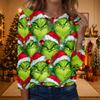 Women's Fashionable Casual Long Sleeve Crewneck Graphic Print Top for Everyday Wear