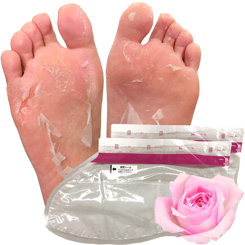 Uses for Both Foot Foot Sole Exfoliation Foot Foot Exfoliation Pack [5 feet/Rose] Exfoliation, Care, Pack, Peeling,