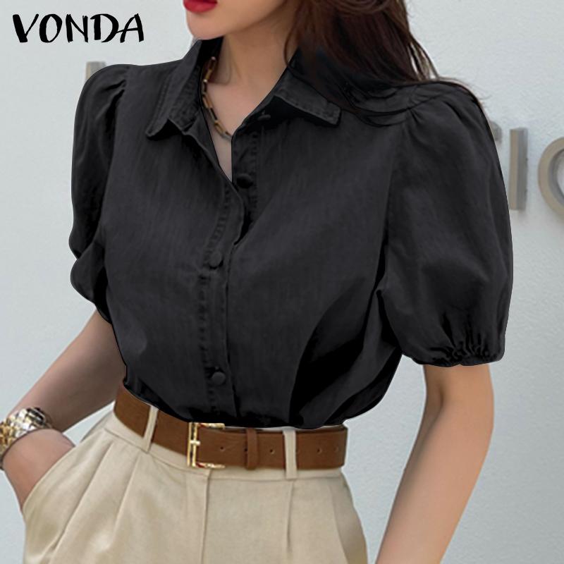 

VONDA Летние женские рубашки с пышными рукавами