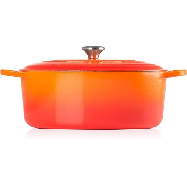 Чугунная жаровня Le Creuset Signature овальная 35 см духовка красная 8,9 л (21178350902430)