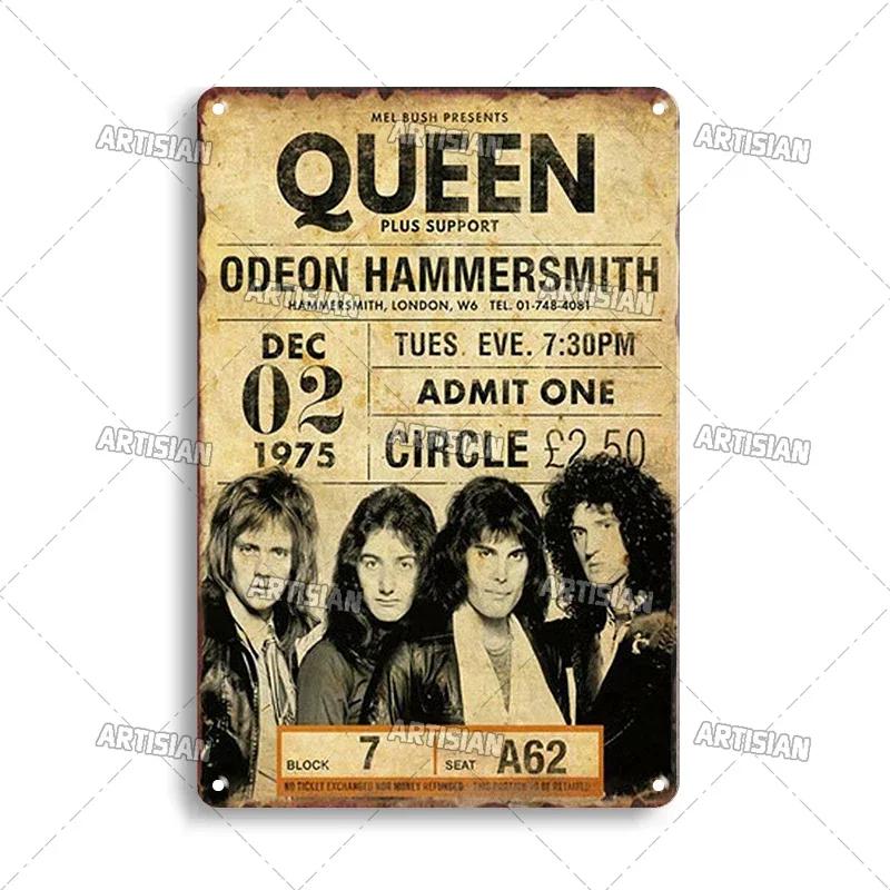 Postarzany Metalowy Plakat Muzyka Dekoracyjny Talerz Klasyczna Metalowa Tabliczka Rockowa Płyta Ścienna Bar Garaż Kawiarnia Ściana Dekor Przemysłowy Metalowe Znaki