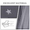 Double Layer Curtains with Star Cut-Outs Blackout Rod Pocket Drapes Projects Beautiful Starry Patterns Home Window Decor