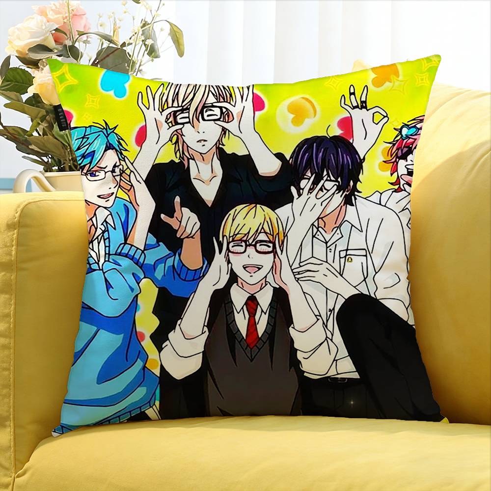 Y-arichin C-lub Various Sizes Square Pillow Case For Car Home Bedchamber Decor