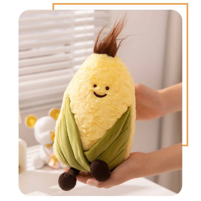 Fruit Watermelon Dragon Corn Fire Man Plush Fruit Toy Doll Cute Gift Decoration