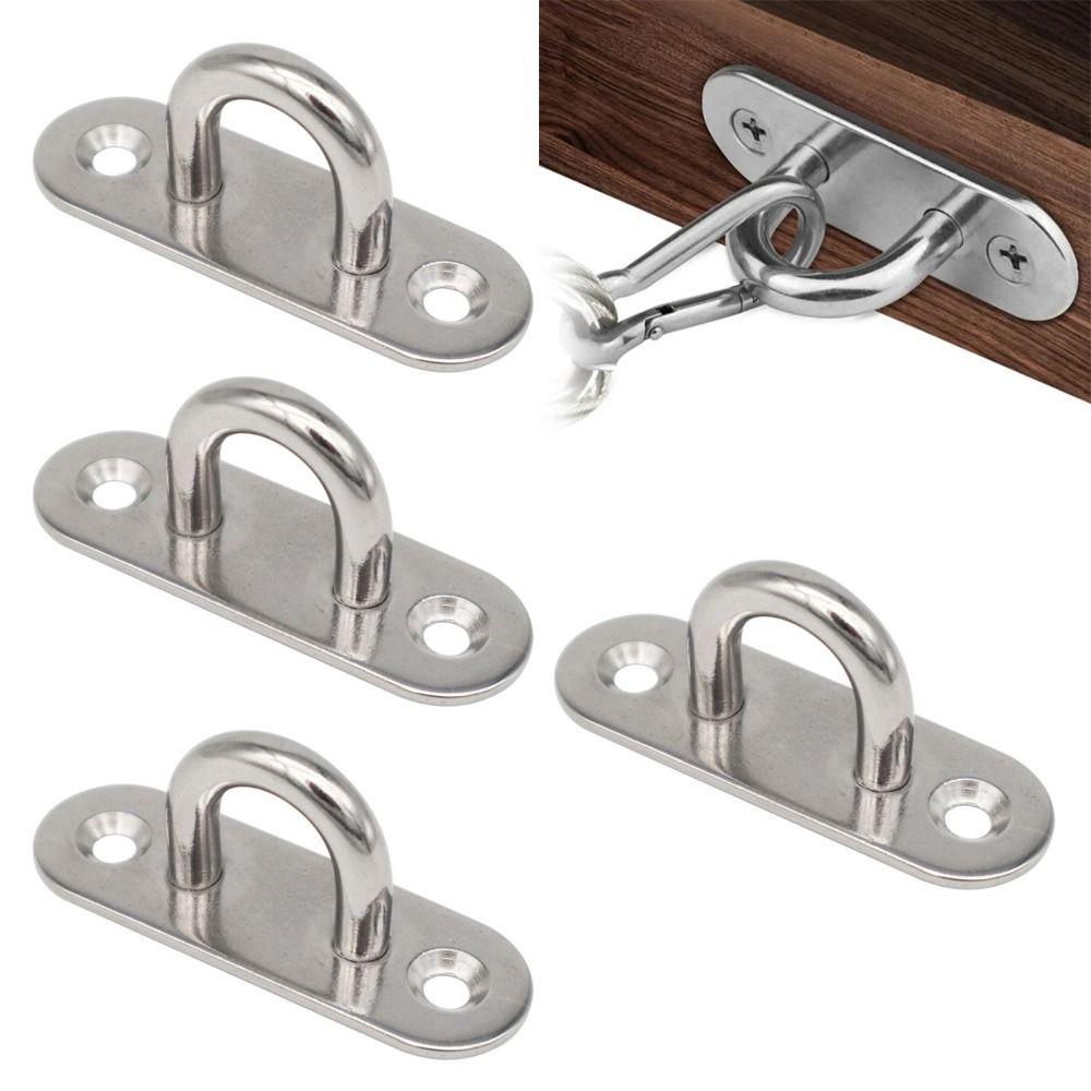 

4pcs Ceiling Fan Ceiling Screw Stainless Steel Hammock Hanging Accessory 5mm/6mm/8mm/9mm 5mm