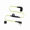 2 Färger 2-Pin Hörlurar PTT Walkie Talkie Headset Platt Kabel Hörsnäcka Mikrofon Hörlurar(Grön)