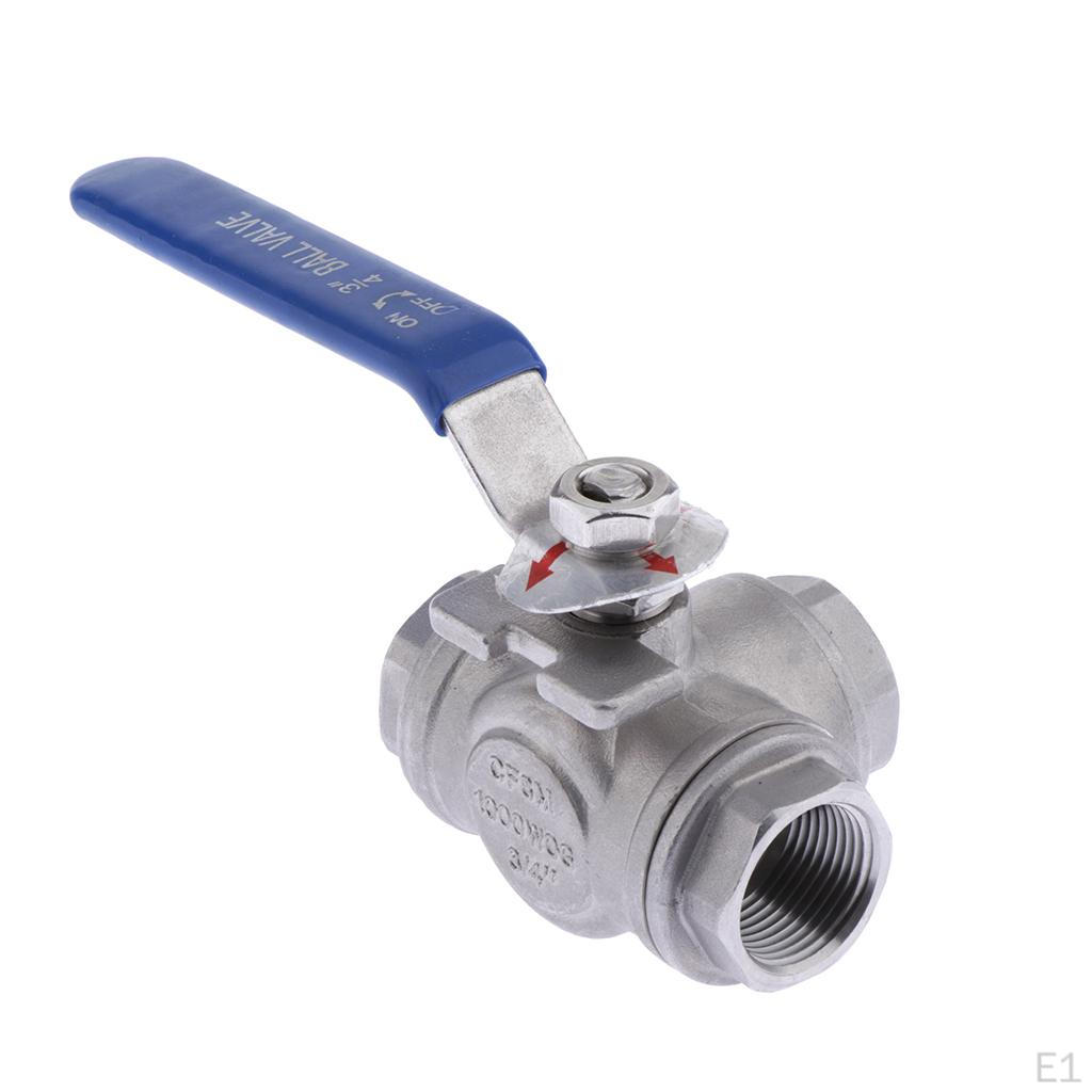 Stainless Steel 304 Heavy Duty for Water, Oil, and Gas with Blue Locking Handles