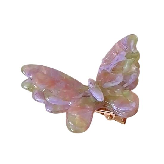 baizihuahu Side Bang Hair Clip, Three-Dimensional Butterfly Decor Hairpin, Acetate Plate Accessories for Secure Bangs And Half-Tied