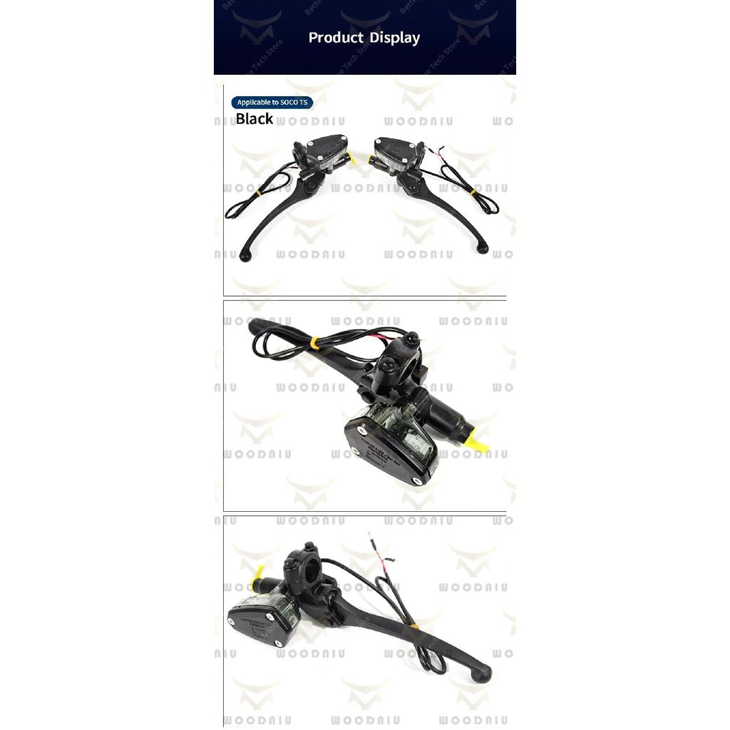 For Super SOCO TS TC TC-MAX Brake Upper Pump Assembly Accessories Silver Black Brake Parts E-bike Off-road for Super SOCO Parts