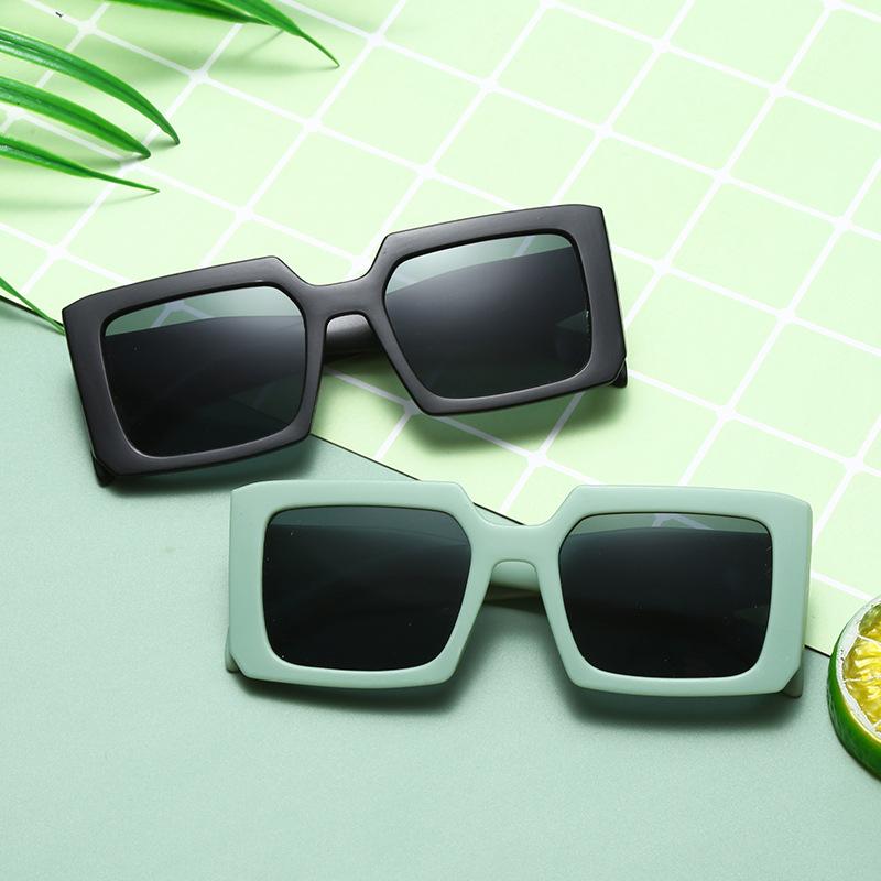 New square children's sunglasses boys trendy fashion personality color summer sunshade sunglasses UV protection