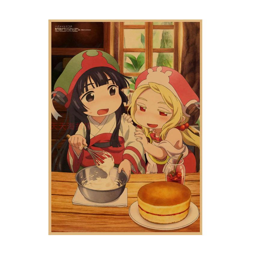 Anime Fairy Forest Poster for Kids' Room - Kraft Paper Cartoon Wall Art 630