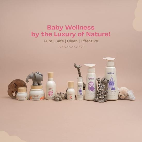 Maate Baby Haarolie (50 ml) | Verrijkt met Hibiscus, Bhringraj & Vitamine-rijk Amandel | Voor Gezond Haar, Conditionering van de Hoofdhuid, Hydrateert | 0-12 Jaar