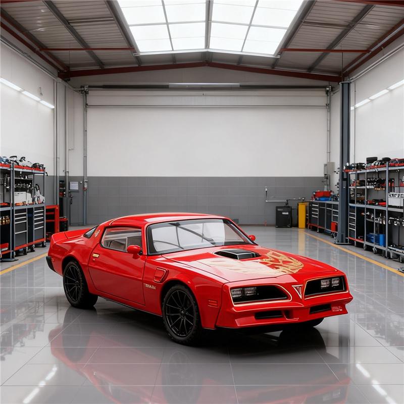 1:32 Firebird Alloy Muscle Sports Car Model Diecast Metal Racing Vehicle Car Model Sound and Light Simulation Childrens Toy Gift