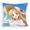 High School DxD Asia Argento Pillow Case Antidustmite Pillowcase Invisible Zipper Silky Sofa Cushion Cover for Bedroom