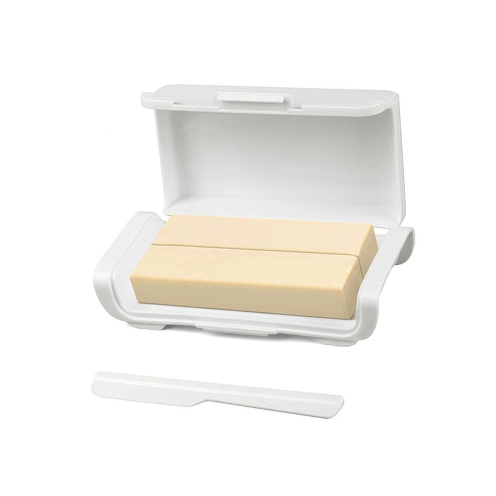 Butter-Teilungs-Aufbewahrungsbox mit Deckel Käse-Aufbewahrungsbox Kunststoff-Butterbehälter für Küchen Kühlschrank Einfach zu bedienen