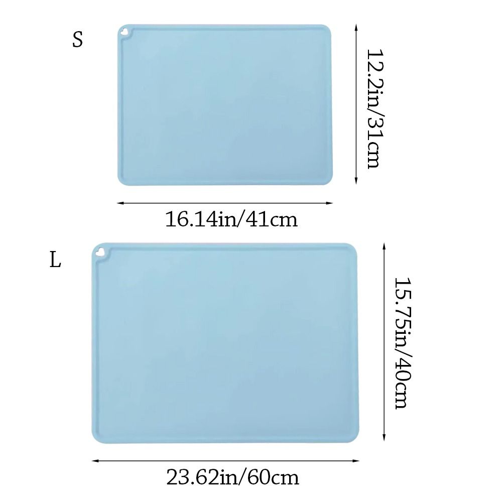 Silicone Pet Mat Waterproof Dog Feeding Tray Portable Food Bowl Cushion for Dogs Cats