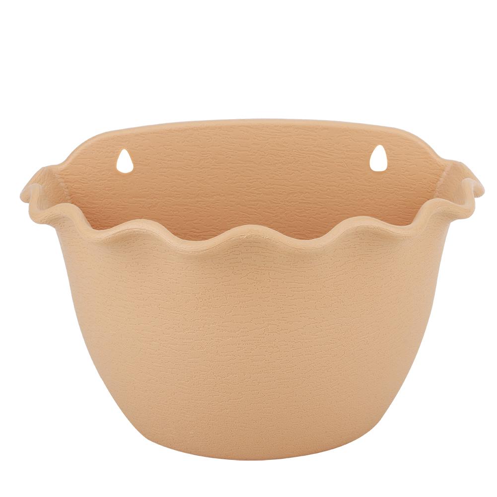 Flower Pot, Garden Planter Floral Container Wall Mounted Planter Vase Pot Portable Flower Vase Container with Tray   Flowers Planter for Garde