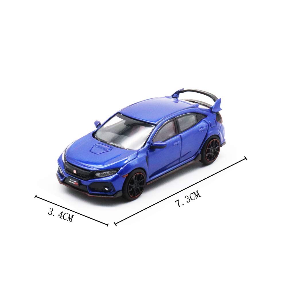 LCD Honda Civic Type R FK8 Diecast Model Car Drive 1/64 Left-Hand (Red)