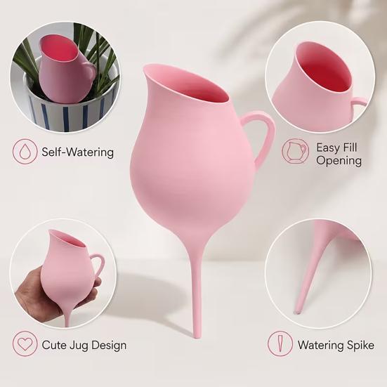 Watering Spike for Flowers Plant Spike, Cute Jug Self Planter Rootlet Zone Insert Tool Indoor Outdoor Potted