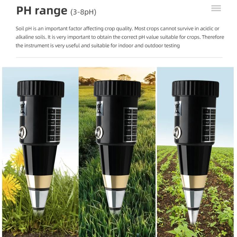 2 in 1 Soil Moisture & PH Meter Humidity Water Analyzer for Garden Plant Flower PH Sensor Monitor Multifunctional Pointer Type