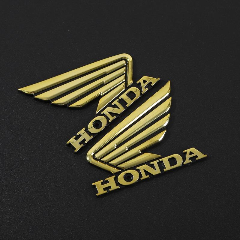 Suitable for Honda Emblem Motorcycle Modified Fuel Tank Stickers Waterproof 3D ABS Badge HONDA Wings Logo Body Decoration Decals UO2