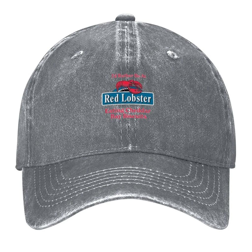 Id Rather Be At Red Lobster Eating Cheddar Bay Biscuits Baseball Cap Golf Hip Hop New Hat Baseball For Men Womens