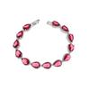 Fashion Trend Women's Simple Inlaid Rainbow Gemstone Bracelet Light Luxury High-end Hand Jewelry