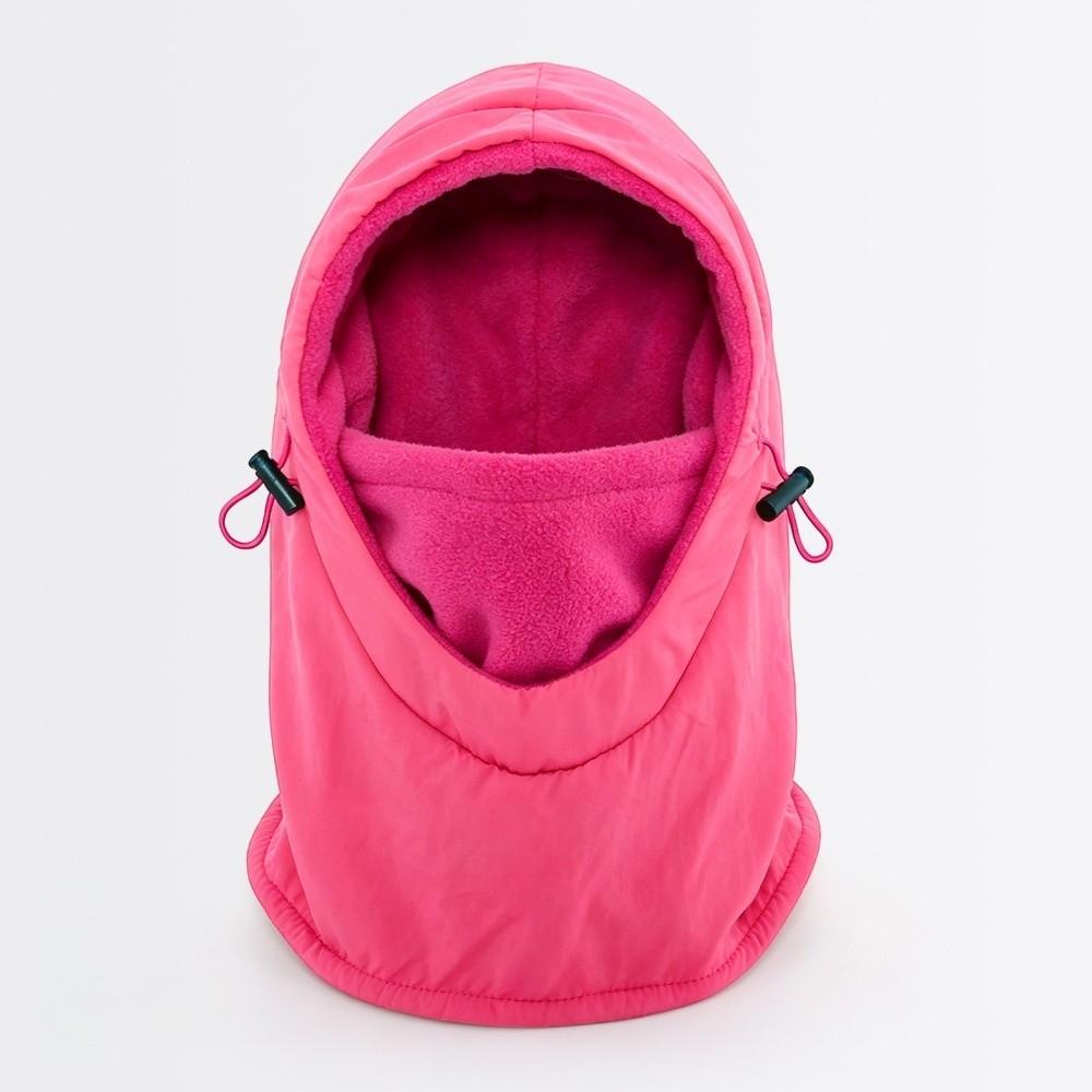 Windproof Winter Balaclava Hat Adjustable Drawstring One-piece Hat Scarf Soft Ear Protection Cap