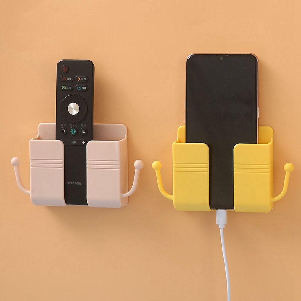 Brackets Wall Mounted Organizer Storage  Case Remote Control Holder Storage Box Phone Plug Stand