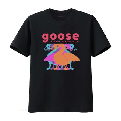 Goose The Band T Shirt New Short Sleeve Hot Gift Halloween Vintage Washed Slightly Unisex Fashion Comfortable Graphic Casual
