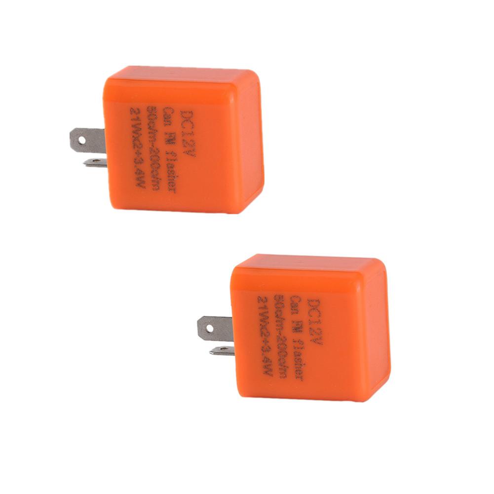 1/2 buc 2 pini LED Flasher releu 12V frecvență reglabilă releu semnalizare motocicletă motocicletă Flasher 42W