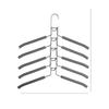 Compact Multi-Layer Hanger: Space-Saving Folding Clothes Rack for Home Wardrobe Storage