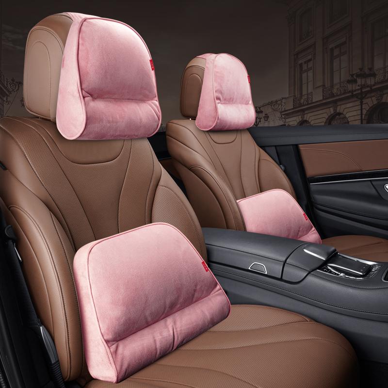Für Mercedes Benz Maybach S-Klasse Kopfstütze Luxus Auto Kissen Auto Reise Nackenstütze Kissen Sitzkissen Unterstützung Wildleder Stoff