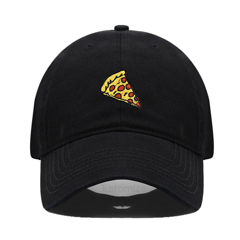 Pizza Embroidered Baseball Cap for Women Men Fashion Adjustable Soft Cotton Dad Hat Unisex Classic Golf Caps