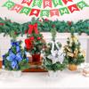Christmas Potted Mini Tree with Ornaments - Festive Artificial Flower & Bonsai Decoration