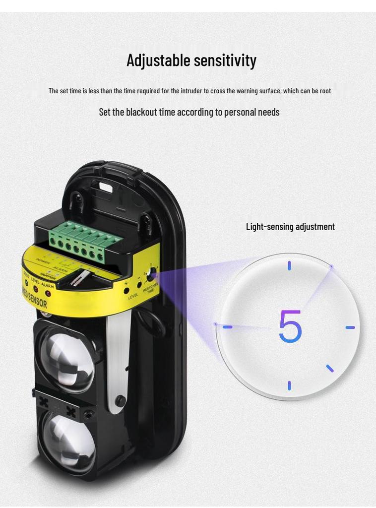 Infrared Beam Alarm System - Multi-Beam Intrusion Detector