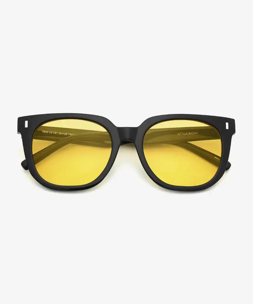 Seutailwokeu Yellow Tint Style Work Tr90-10 C1_Ye Style Work Sunglasses