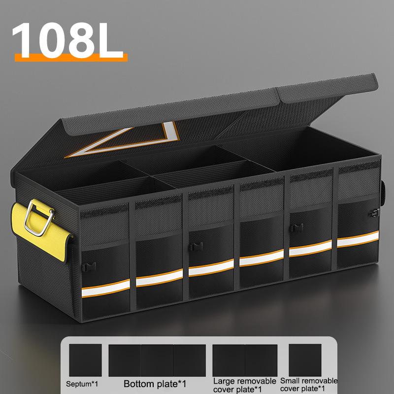 Auto-Kofferraum-Aufbewahrungsbox Große Kapazität Zusammenklappbar Langlebig Multifunktionswerkzeuge Mit Reflektierendem Streifen Auto-Aufbewahrungs-Organizer-Box