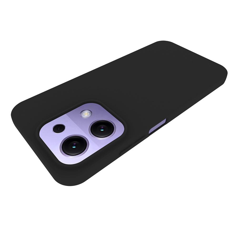 For Xiaomi Redmi 15C 4G (Global) (171mm)/Poco C85 4G TPU Case WANLONFENG MS Series Matte Back Cover with Tempered Glass (Big Hole Lens)