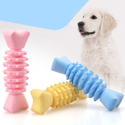Yavru Köpek Dayanıklı Çiğneme Oyuncakları Köpek Balık Kılçığı Diş Gıcırdatma Etkileşimli Diş Fırçası Diş Temizleme ve Çiğneme Oyuncakları